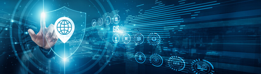 GIS analyst protecting layers GIS mapping data, geolocation spatial analysis satellite terrain modeling urban planning integration, and visualization automation tools.