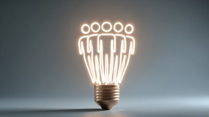 A light bulb with another lightbulb inside representing innovative ideas and inspiration in a business hackathon