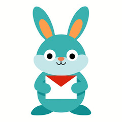 Obraz premium easter bunny with a carrot