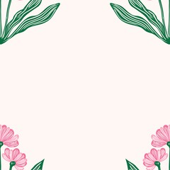 Seamless watercolour and unique floral pattern background for covers, notes, banner. Soft backgrounds colour. Watercolour art work. Flower stalk. Colourful flower. Summer Spring.