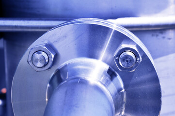 The flanged connection of pipeline