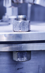 The flanged connection of pipeline