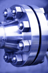 The flanged connection of pipeline