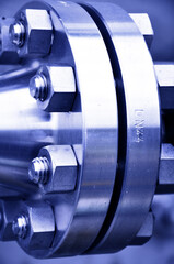 The flanged connection of pipeline