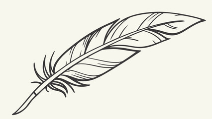 Fototapeta premium vector illustration of feather