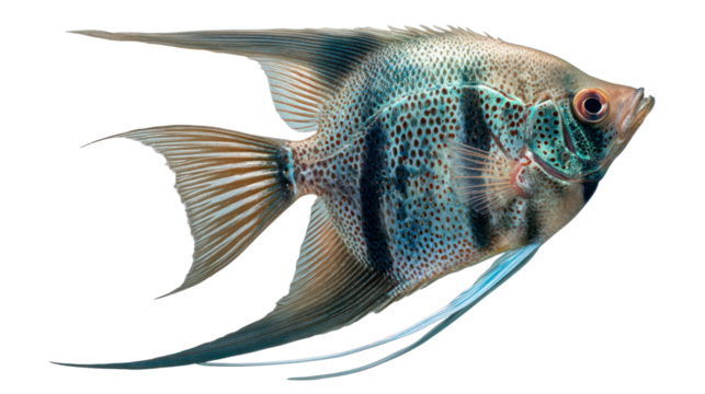 Angelfish profile closeup