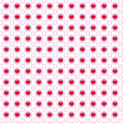 Red and pink heart pattern