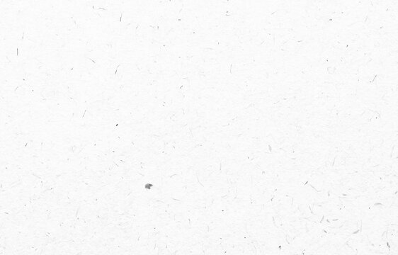 Recycled white paper texture with natural fibers and subtle specks