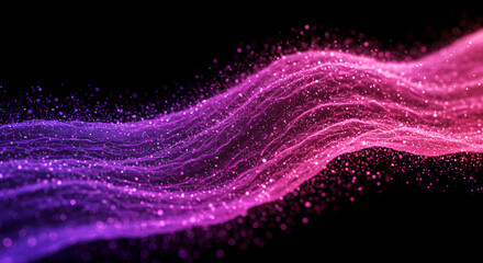 Purple Pink Digital Wave Gradient Background