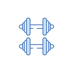 Dumbbells icon design with white background stock illustration