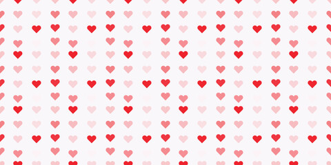 Heart Seamless Vector Illustration | Romantic Love Pattern Design