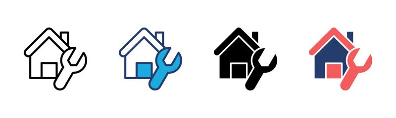 Maintenance icon sheet multiple style collection