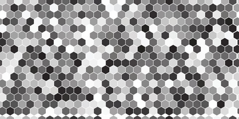 Geometric Seamless Hexagon Shapes Vector Illustration | Modern Pattern Background