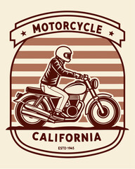 motorcycle racing emblem