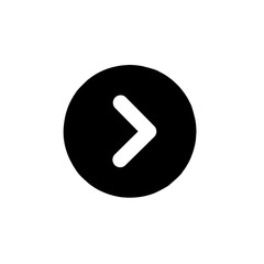 A single black arrow icon pointing to the right in a bold, minimal style for digital use