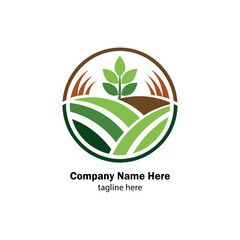 agriculture logo design vector 