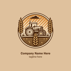 agriculture logo design vector 