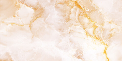 A close-up warm colored marble surface with gold veining, create a luxurious and elegant natural stone texture design.