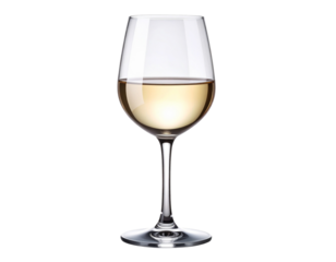  Crystal Wine Glass with Long Shadow in Soft Morning Light on Neutral Background