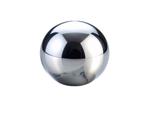 Naklejka premium Sculptural Chrome Loop on Marble Base as a Concept for Seamless Connectivity