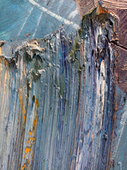 color and texture of oil paint strokes