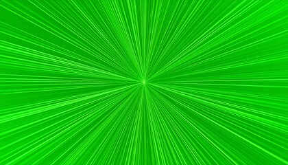 Obraz premium Bright green radial lines background