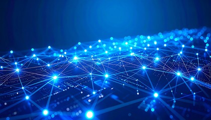 Abstract network of interconnected nodes (1)