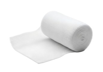 Rolled Bandage for Healthcare: A pristine, tightly rolled bandage, poised and ready to provide comfort and support in a moment of need. 