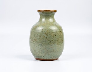 Minimalist Nordic Stoneware isolated on a white background.