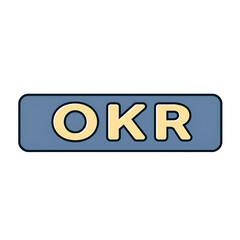 OKR banner web icon vector illustration concept for objectives and key results with icon of objective, key results, target, framework, benchmark, measurable, and verifiable
