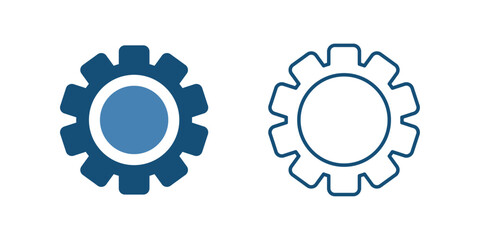 Setting Gear Icon Vector Illustration