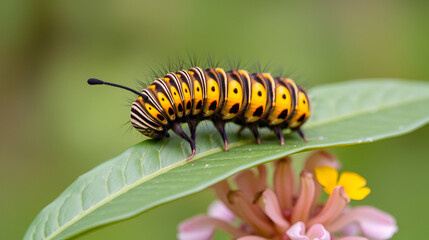 Caterpillar dovetail butterfly.