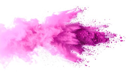 Fototapeta premium Abstract pink and purple powder explosion