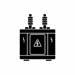 creative details electric substation icon vector illustration	