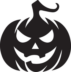 Naklejka premium halloween pumpkin head