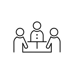 Business connection icon people network