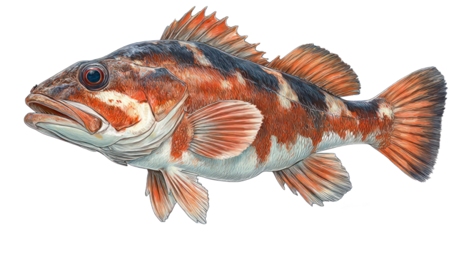 Colorful fish illustration