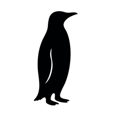 Obraz premium Penguin Silhouette Vector Illustration