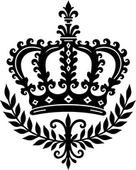 Royal Emblem Laurel Crown vector graphics