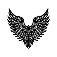 Obraz premium eagle wings vector art silhouette