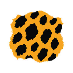 Leopard Print Faux Fur Coat Seamless Pattern Design
