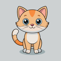 Cat vector icon. Cat silhouette symbol. House animals symbol logo illustration. vector graphics