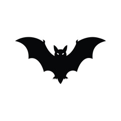 Eerie bat silhouette illustration, a symbol of Halloween and nocturnal creatures