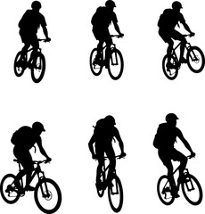 Fototapeta premium Mountain Bike Adventure vector bundle outdoor sports