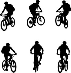 Fototapeta premium mountain man biking, mountain biker, cyclist, cycling, 