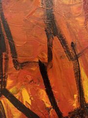 color and texture of oil paint strokes