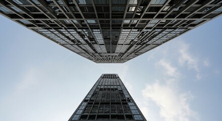 Obraz premium Elevated view of skyscrapers