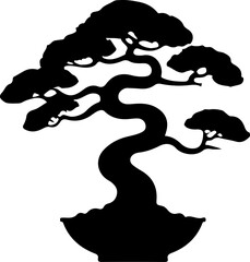 Winter Tree Silhouette with Light bundle