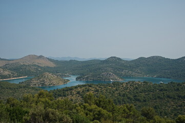 Scenic view of Telascica Nature Park in Croatia