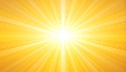 Obraz premium Bright yellow sunburst